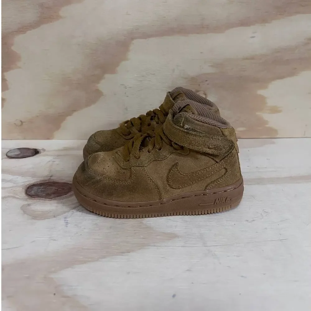 Nike -Air Force 1 Mid LV8 -Sneakers -Brown -Kids Toddler Unisex - 8C -859338-701